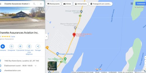 Charette Assurances Aviation | Google Map